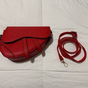 Red Women's Crossbody/Clutch Wristlet